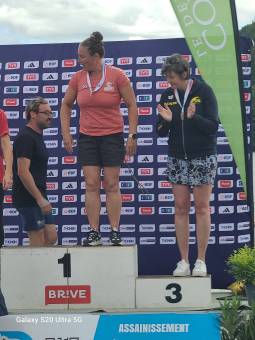 Maryline championne de France du 3km en cat&eacute;gorie C5